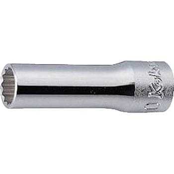 ลูกบ๊อกซ์ กึ่งยาว 12P (มิล) ขนาด 3/8” ยาว 40mm. (Semi Deep Sockets)
