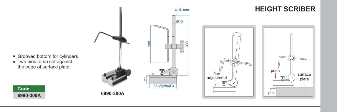 INSIZE Height Scriber (6990-300A)