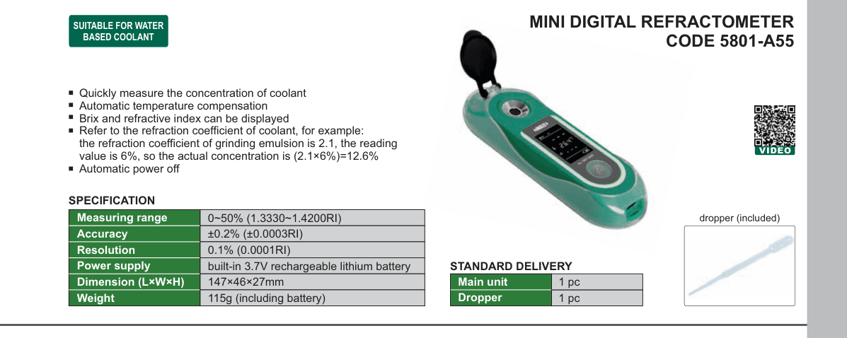 INSIZE Mini Digital Refractometer (5801-A55)