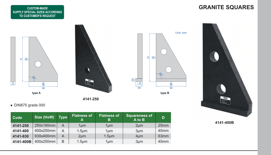 INSIZE Granite Squares (4141-250)
