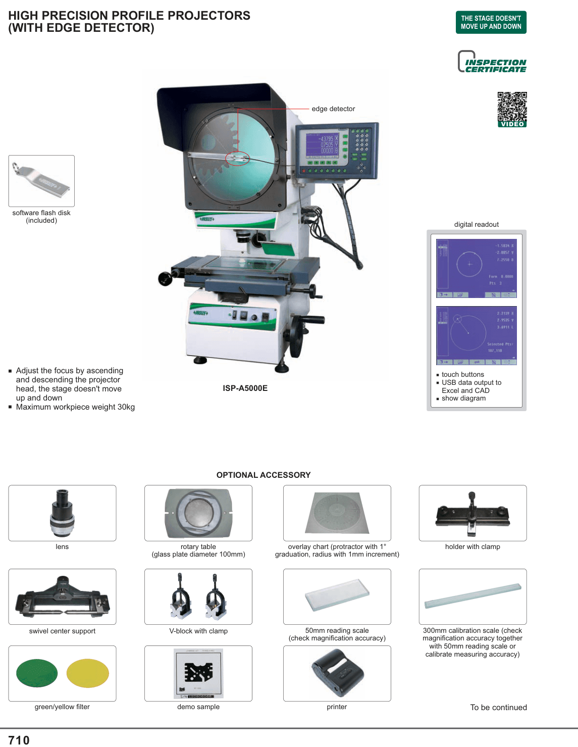 INSIZE High Precision Profile Projectors (With Edge Detector) (ISP-A5000E)