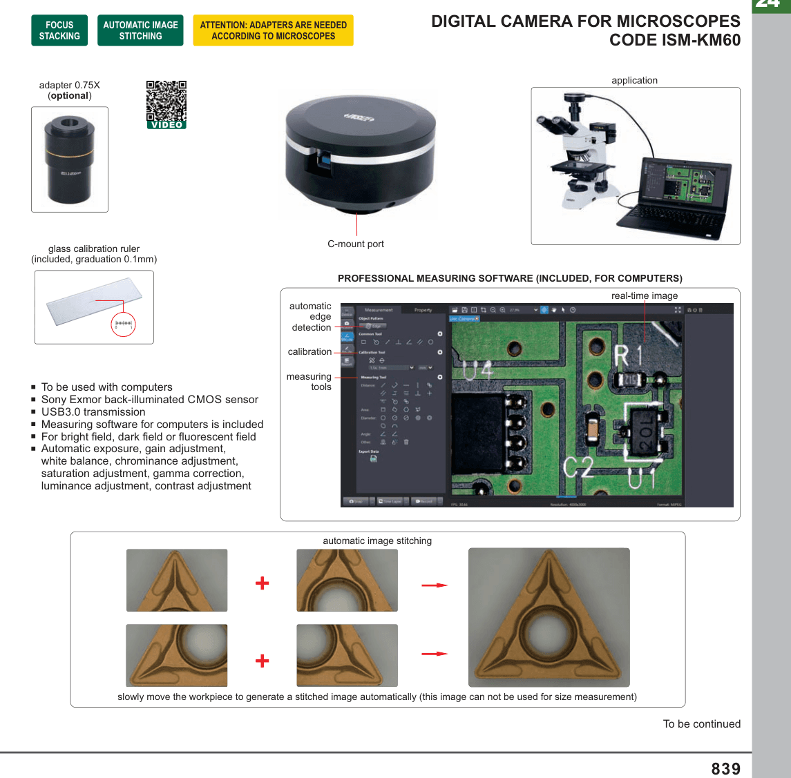INSIZE Digital Camera For Microscopes (ISM-KM60)