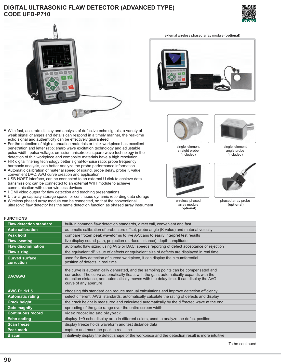 INSIZE Digital Ultrasonic Flaw Detector (Advanced Type) (UFD-P710)