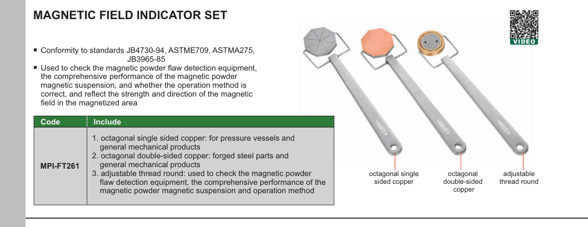 INSIZE Magnetic Field Indicator Set (MPI-FT261)