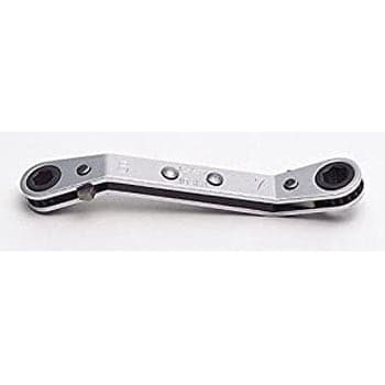 แหวนฟรี 12 เหลี่ยม คอหักมุม 45 องศา (นิ้ว) (Racheting Ring Wrenches with Reverse Lever)