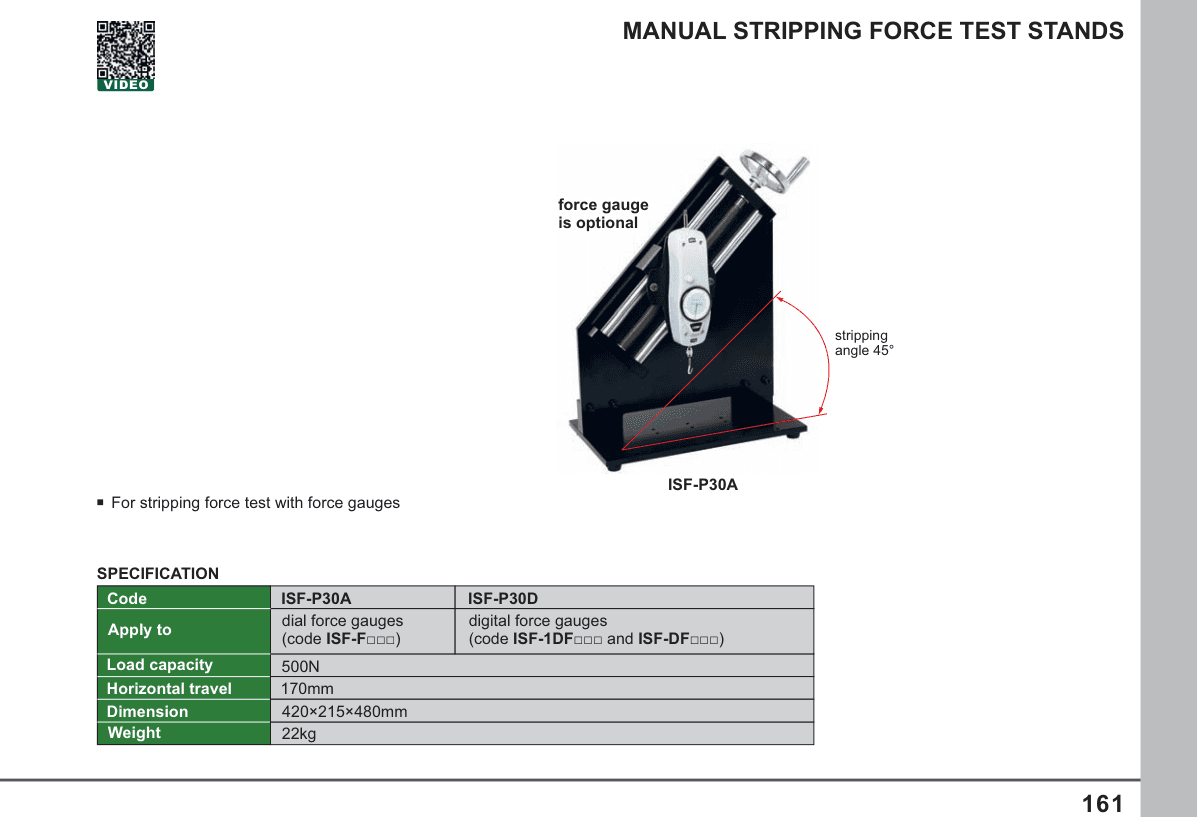 INSIZE Manual Stripping Force Test Stands (ISF-P30A)