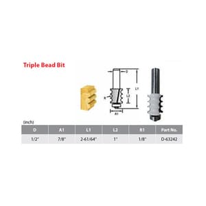 อุปกรณ์เสริม Makita — Triple bead bit