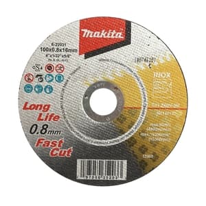 อุปกรณ์เสริม Makita — Ultra thin cut-off wheel/ stainless/ flat/ ideal for Cordless angle grinder