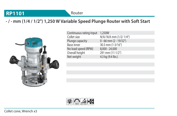 เร้าเตอร์ Makita RP1101