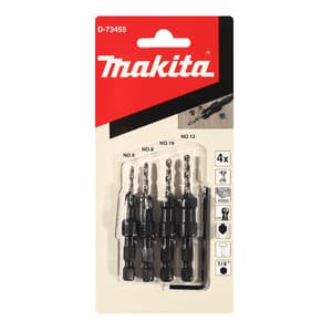 อุปกรณ์เสริม Makita — Wood countersink drill bit with 1/4inch Hex shank assortment