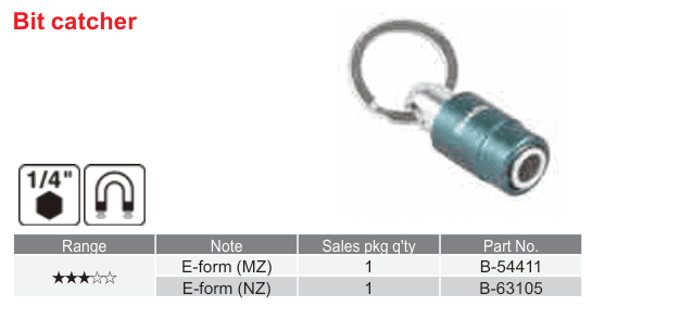 อุปกรณ์เสริม Makita — Bit catcher