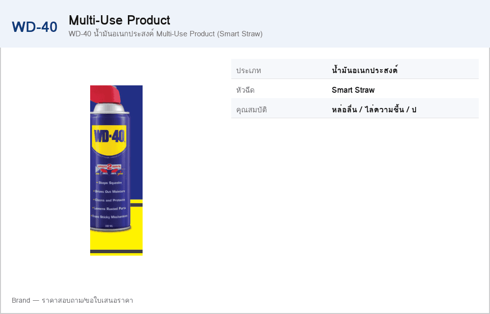 WD-40 น้ำมันอเนกประสงค์ Multi-Use Product (Smart Straw)