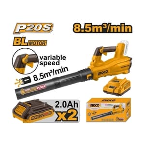 เครื่องเป่าใบไม้ปรับรอบไร้สาย INGCO CABLI204282 (20V ชุดแบต 2 ก้อน)